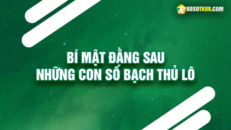 Bí mật đằng sau những con số bạch thủ lô