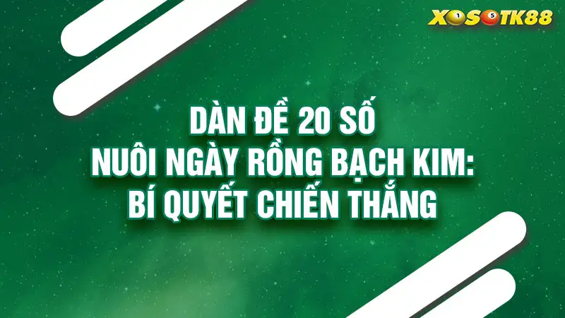 Dàn đề 20 số nuôi ngày rồng bạch kim