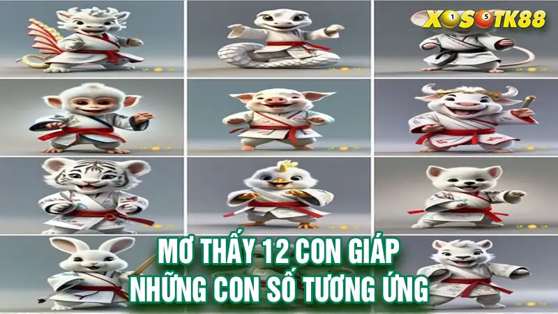 Mơ thấy 12 con giáp