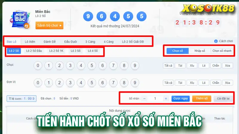 Tiến hành chốt số xổ số miền bắc