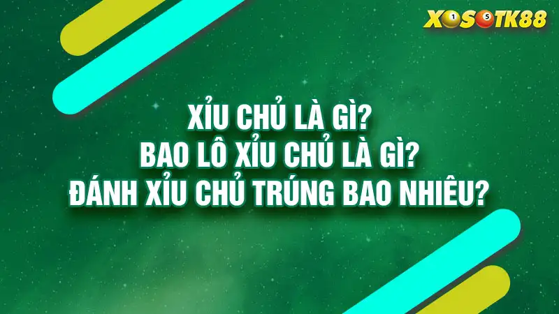 Xỉu chủ là gì? Bao lô xỉu chủ là gì? Đánh xỉu chủ trúng bao nhiêu?